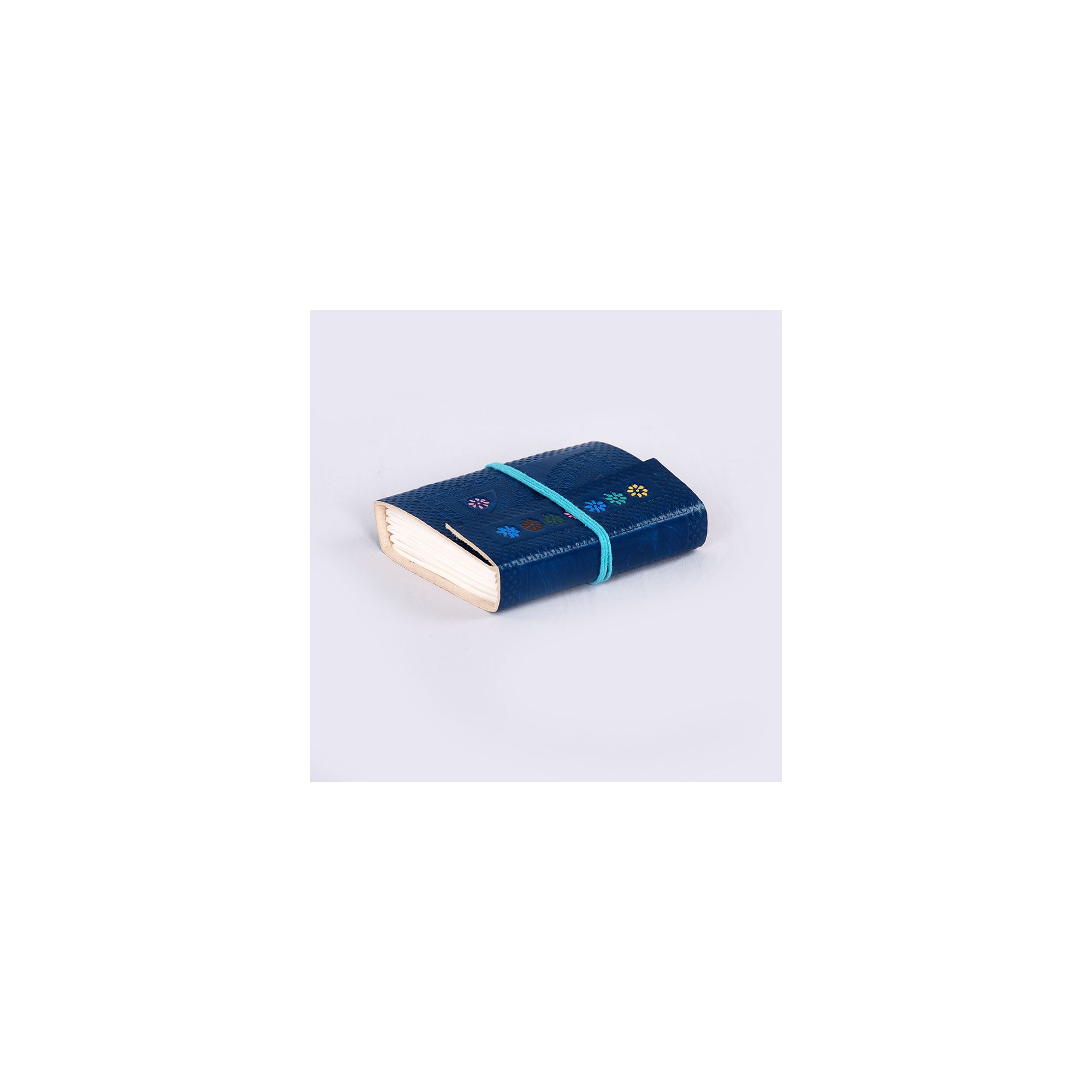 Handmade Blue Leather Journal