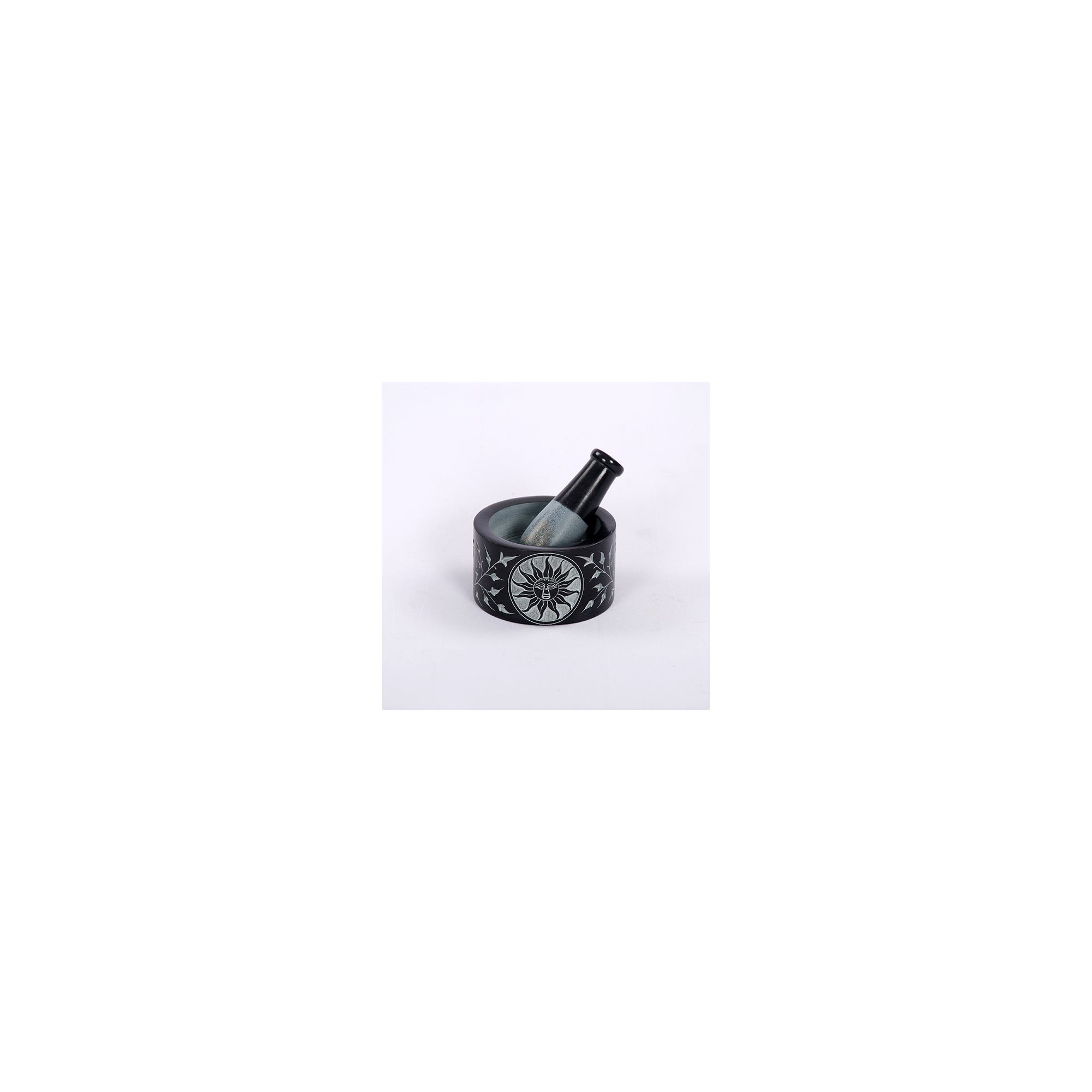 Soapstone Sun Mortar & Pestle #65146