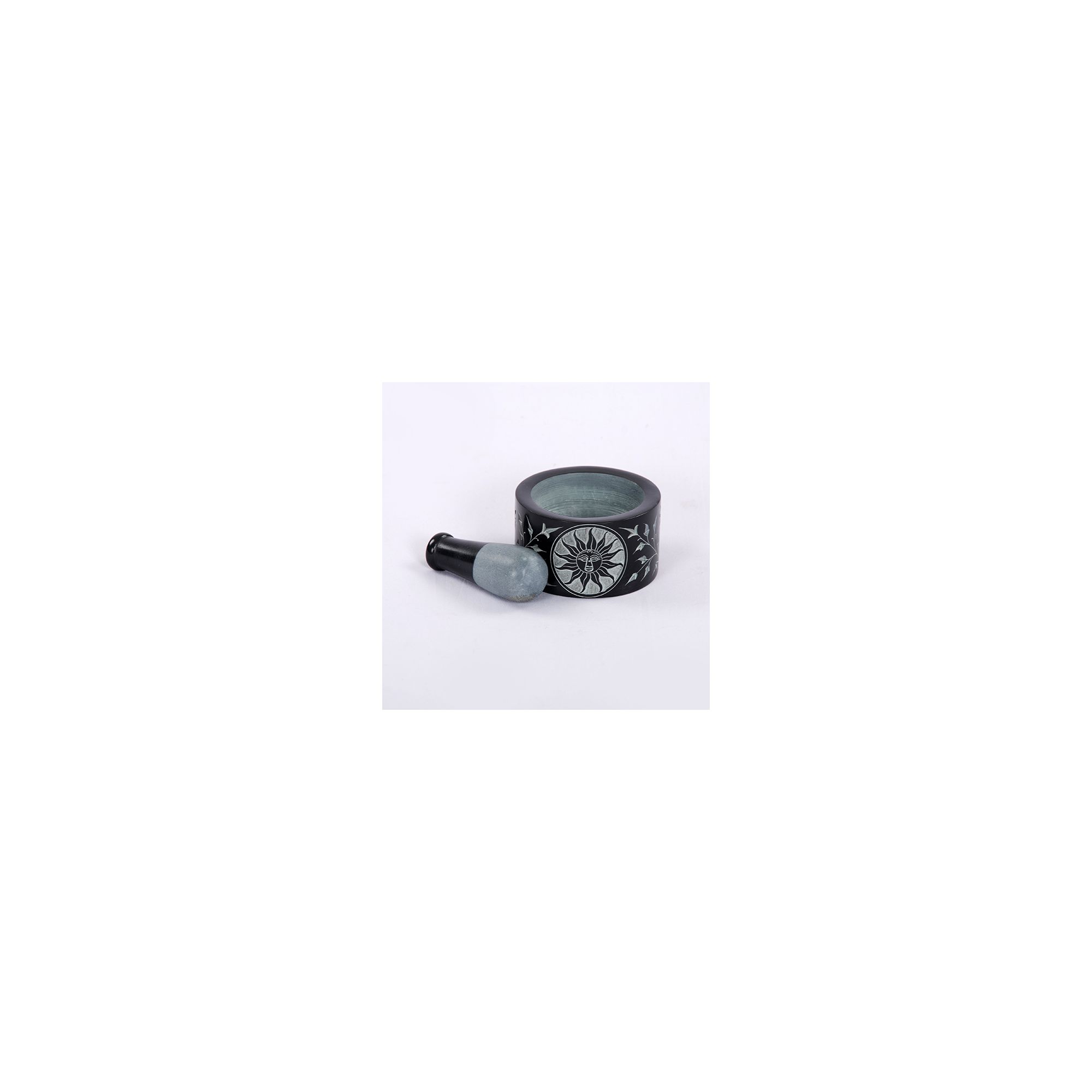 Soapstone Sun Mortar & Pestle #65146