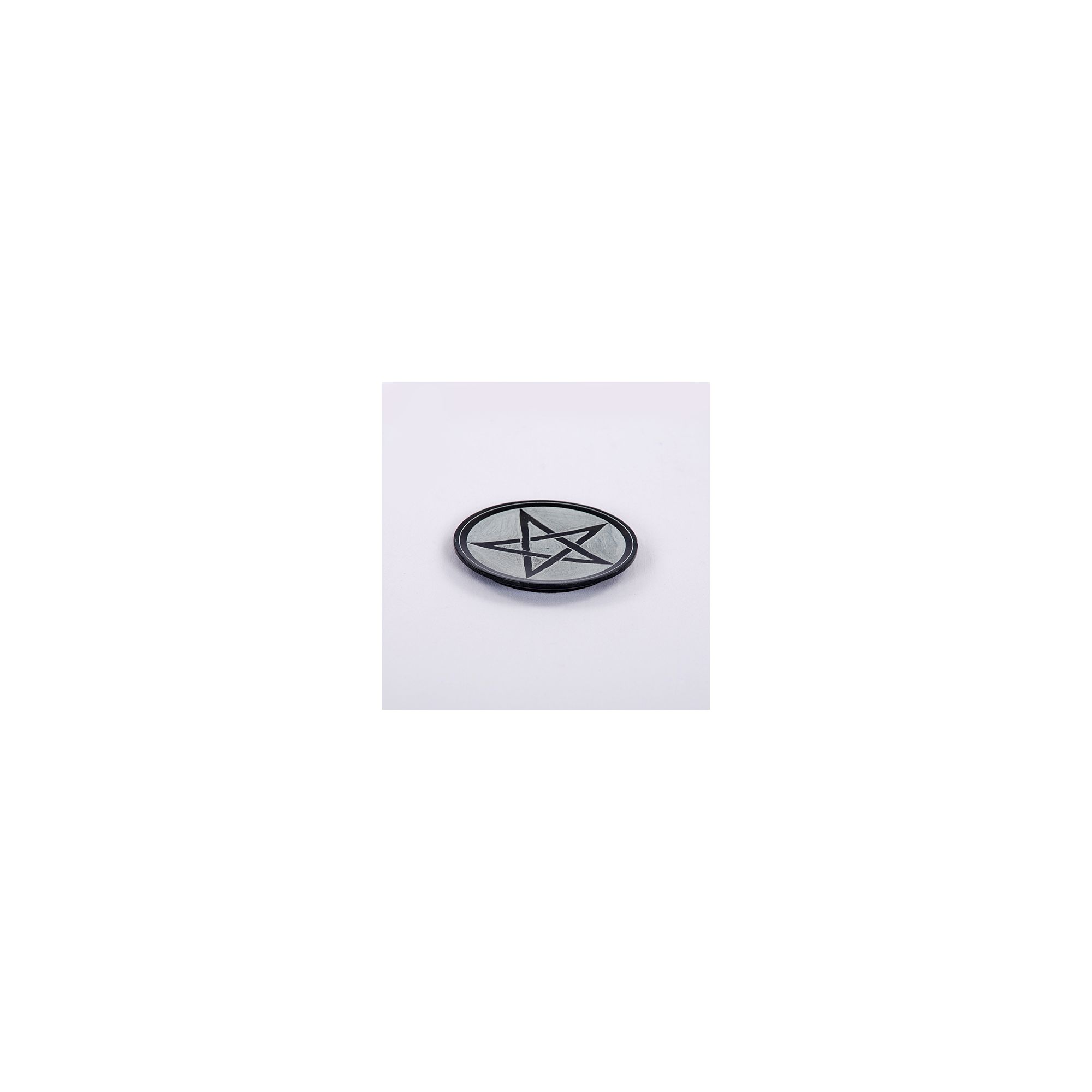 Soapstone Pentacle Incense Plate #65138