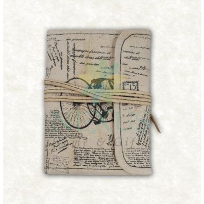 Handmade Vintage Bicycle Print Journal
