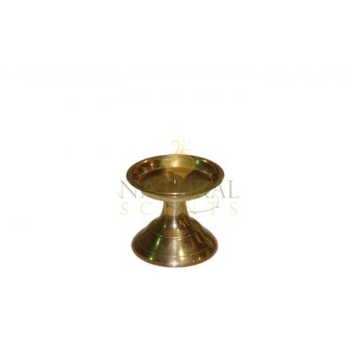 3'' Golden Candle Holder with Spike #21114