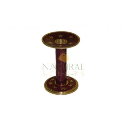 Small Golden Stars & Red Brass Chandelier