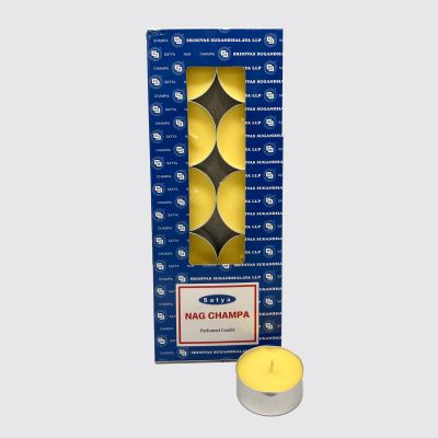 SATYA® Nag Champa T-Lite Candles 10pcs/box