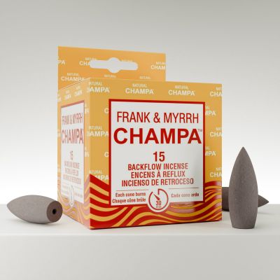 Frank & Myrrh Champa Backflow Insence