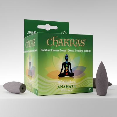 Chakras™ Backflow Cones 4th Chakra (Heart)
