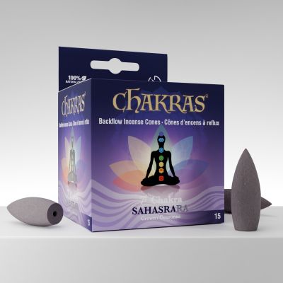 Chakras™ Backflow Cones 7th Chakra (Crown)