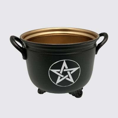 Smudge Iron Cauldron Pentacle 4.5  X 4" (NEW) #53742
