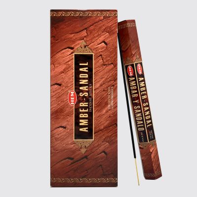 HEM® Amber Sandal Hexa Incense Sticks #54403