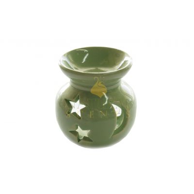 Moon Stars Green Oil Burner