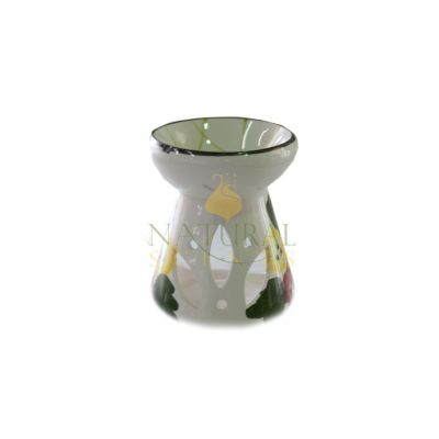 White & Colored Flowers Oil Burner