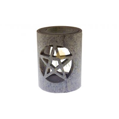 Soapstone Huile Round Star Burner #65069