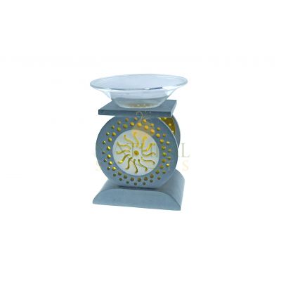 Soapstone White / Yellow Sun Oil Burner #65071