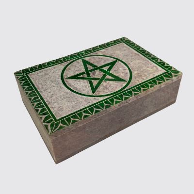 Soapstone Pentacle Design Box Item #65089