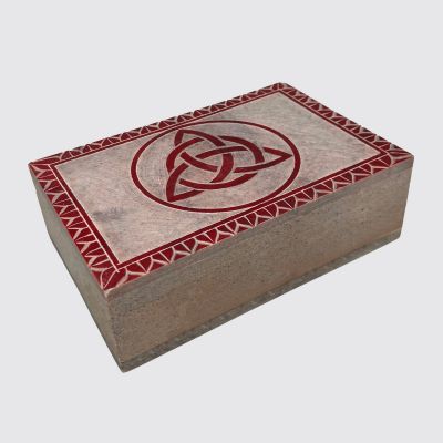 Soapstone Celtic Soap Stone Box #65090