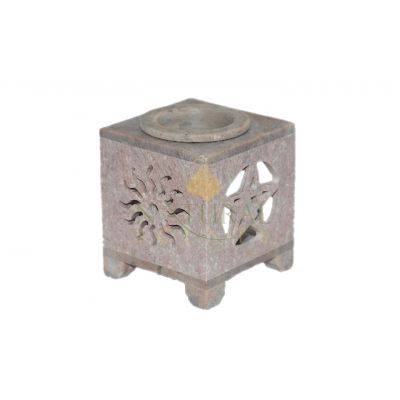 Soapstone Sun / Pentacle Oil Burner #65106