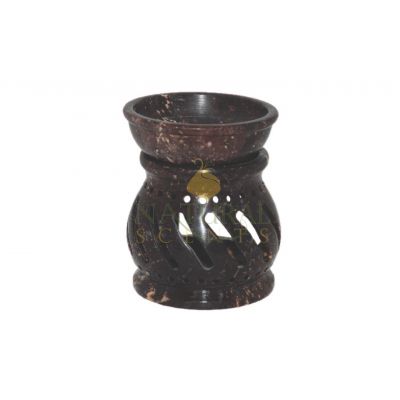 Soapstone Dots / Lines Oil Burner #65109