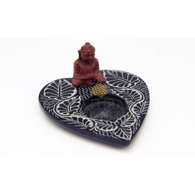 Buddha & Leaf T-Lite Candle Holder