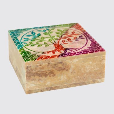 Tree Of Life Box 4" X 4 (NEW) #65184
