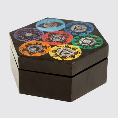 Black Hexa Box 4 X 4 (7 chakra) #65186