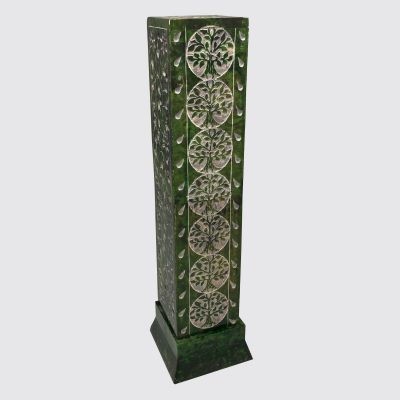 Tree Of Life Square Incense Tower Green Item #65193