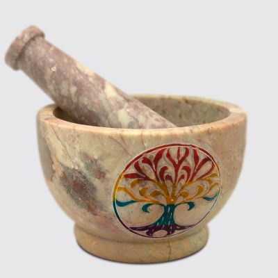 Pestle & Mortar 4.5", 3" TOL Multi Col #65199