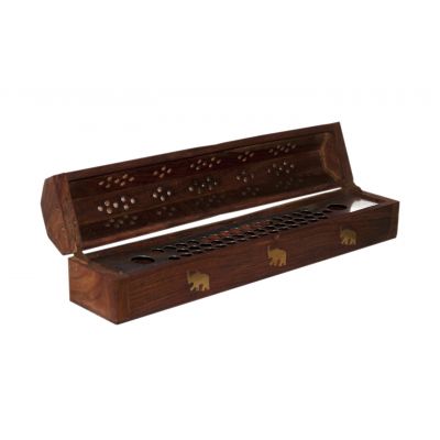 Brown Elephant Coffin Box #85057