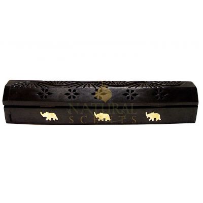 Black Elephant Coffin Box Item #85077