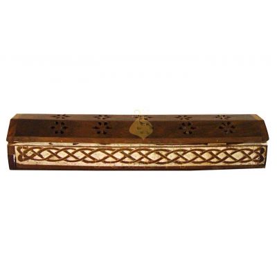Carved Celtic Coffin Box #85082