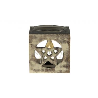 Pentacle Wooden Oil Burner #85179