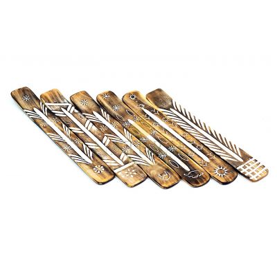 Incense Burners Assorted Burnt Wood (Per Piece) #85186