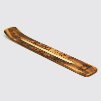 Mango Wooden Carved Incense Burner  (Per Piece) #85187