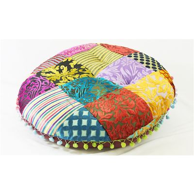 Meditation Cushion Patched Velvet