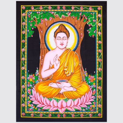 Tapestry Buddha on Lotus Item #99051-09