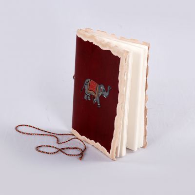 Handmade Plain Leather Rugged Notebook