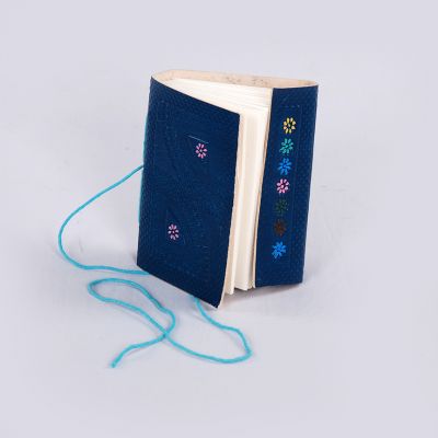 Handmade Blue Leather Journal